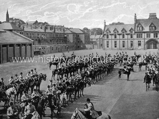 Drawing Room Parade, Albany Barracks, London. c.1890's